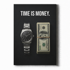 TIME IS MONEY.