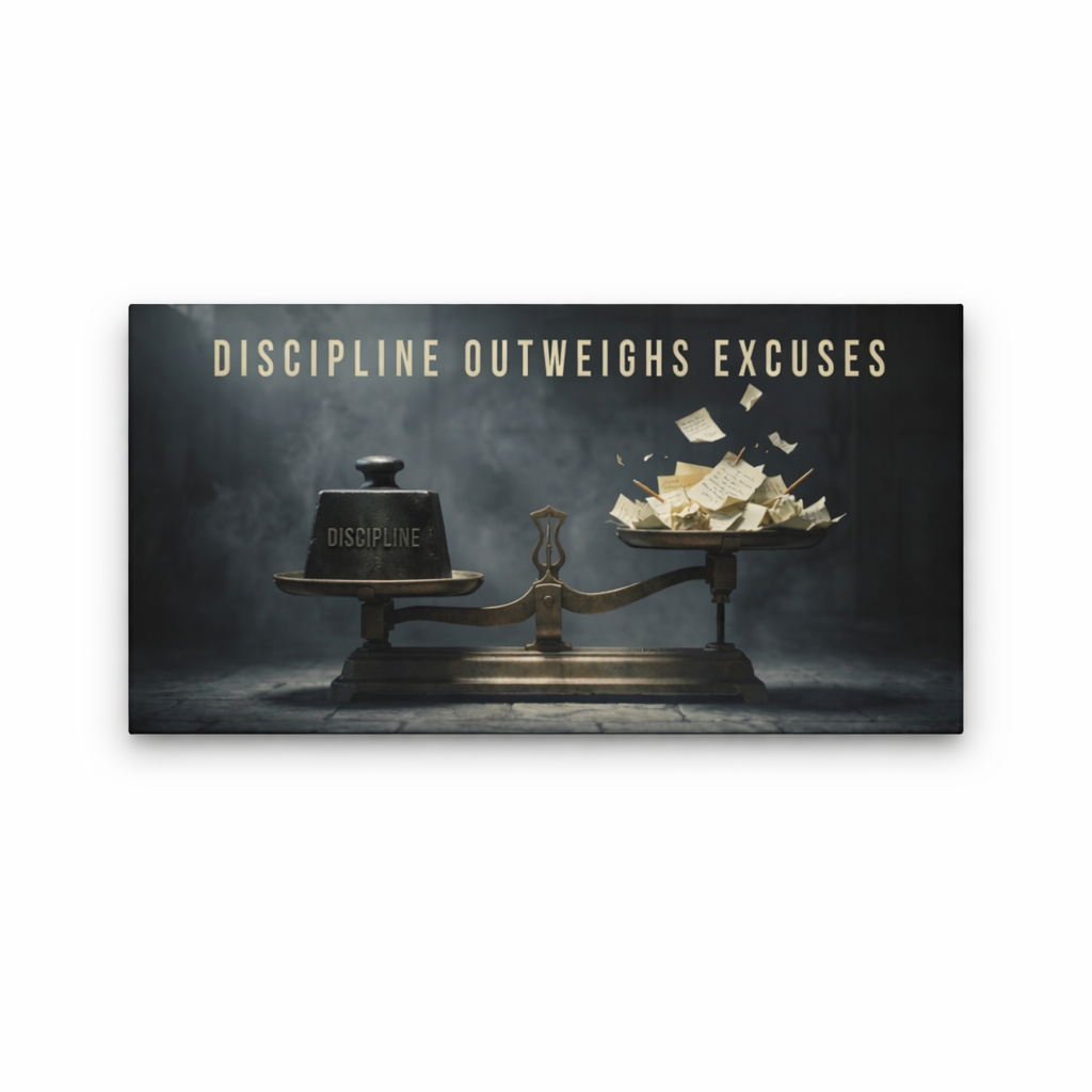DISCIPLINE OVER EXCUSES