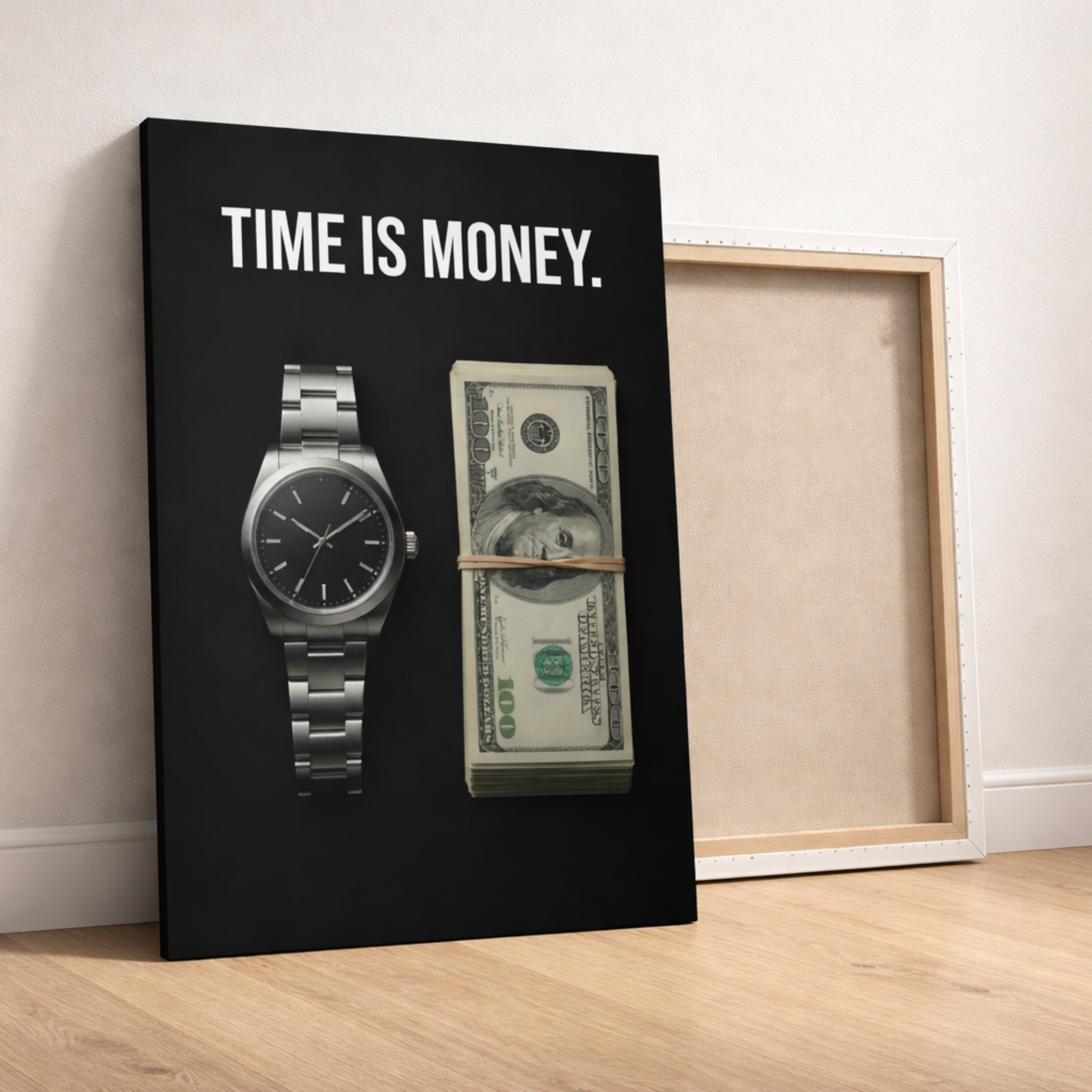 TIME IS MONEY.